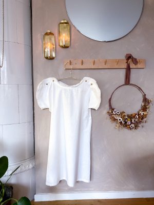 Vintage Barn Nattlinne med spetskrage
