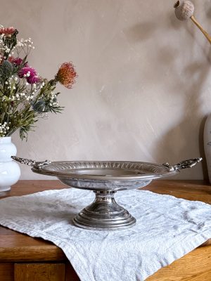 Fruktfat/uppläggningsfat nysilver jugend
