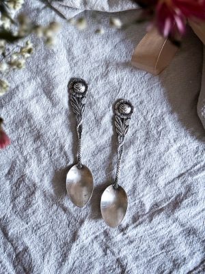 Kaffeskedar Rosdekor 2 st