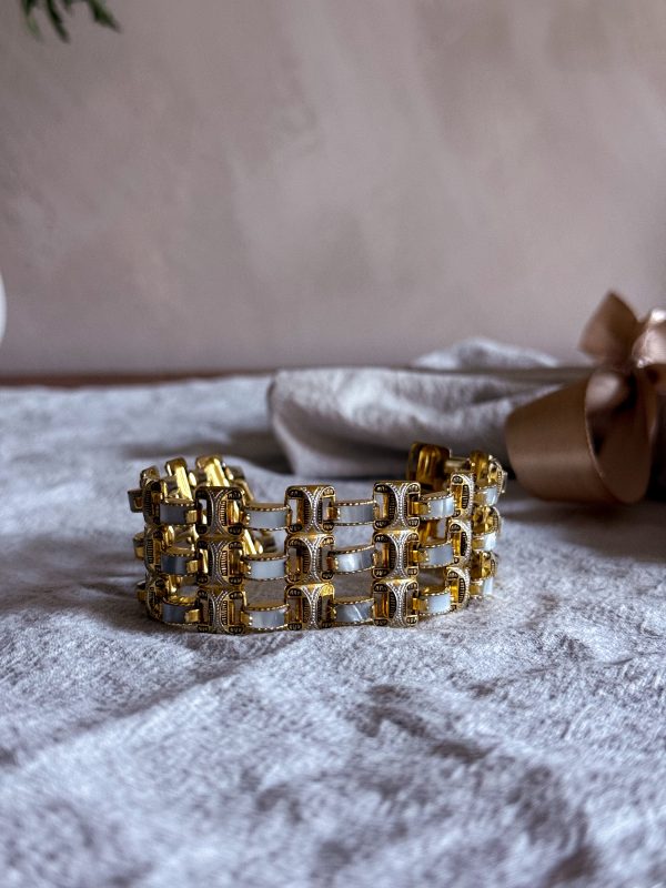 Toledo Guld/Damascene armband vintage - Bild 8
