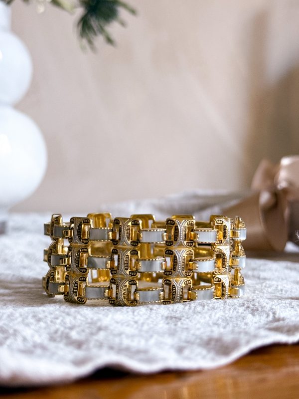 Toledo Guld/Damascene armband vintage - Bild 2
