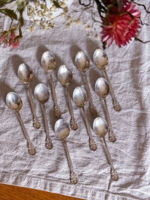 Kaffeskedar Art Nouveau stil 11 st