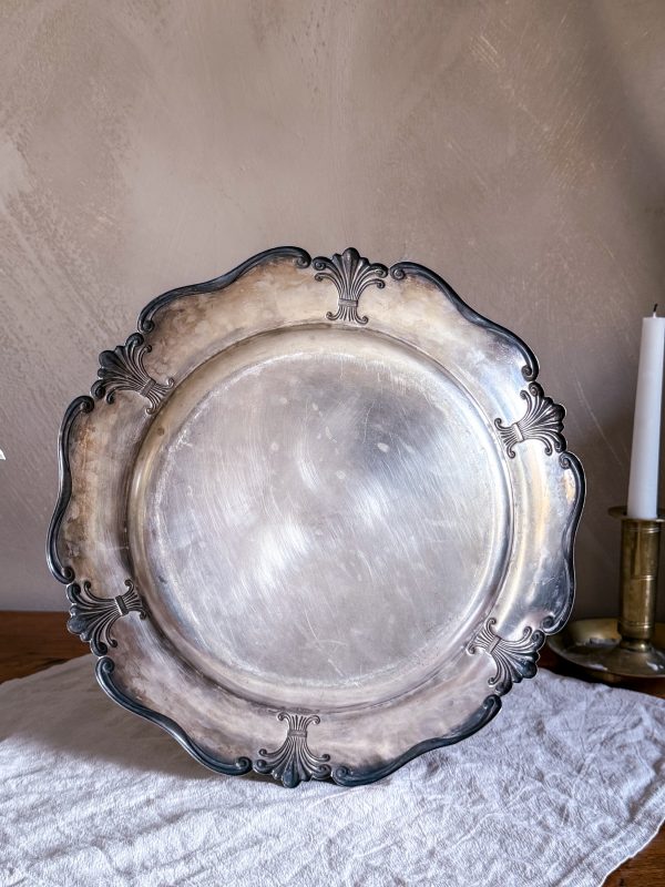 Nysilverbricka med William Morris tapet - Bild 6