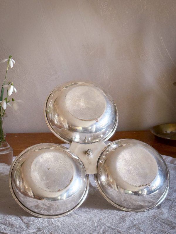 Trippelbricka/Aperitifbricka silverplätterad - Bild 7