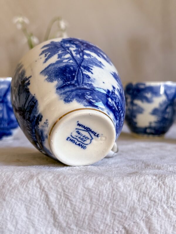 Palissy ware - Windmill kaffekoppar 5 st - Bild 7