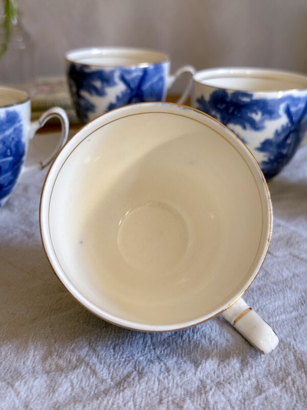 Palissy ware - Windmill kaffekoppar 5 st - Bild 5