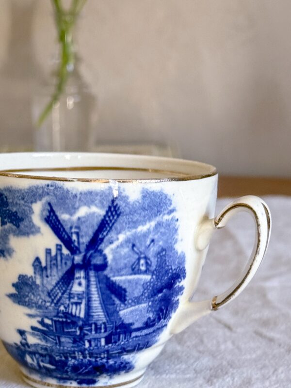Palissy ware - Windmill kaffekoppar 5 st - Bild 6