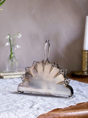 Servettställ nysilver