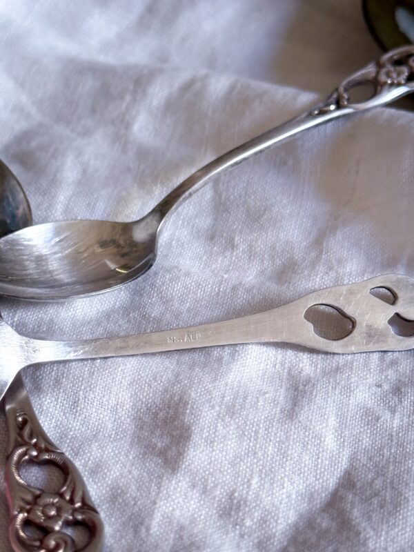 Kaffeskedar dekorerat skaft ns 4 st - Bild 5