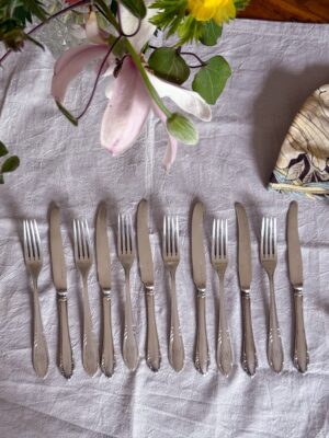 Smörgåsbestick/Förrättsbestick 12 st nysilver