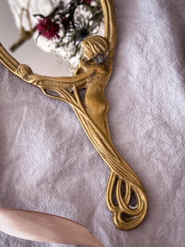 Handspegel i mässing - Jugend/Art Nouveau - Bild 5