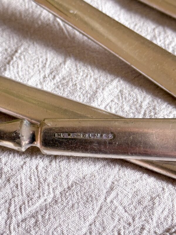 H.P Holmes - Fiddle Thread & Shell/snäckan middagsbestick 12 delar silverpläterade - Bild 6